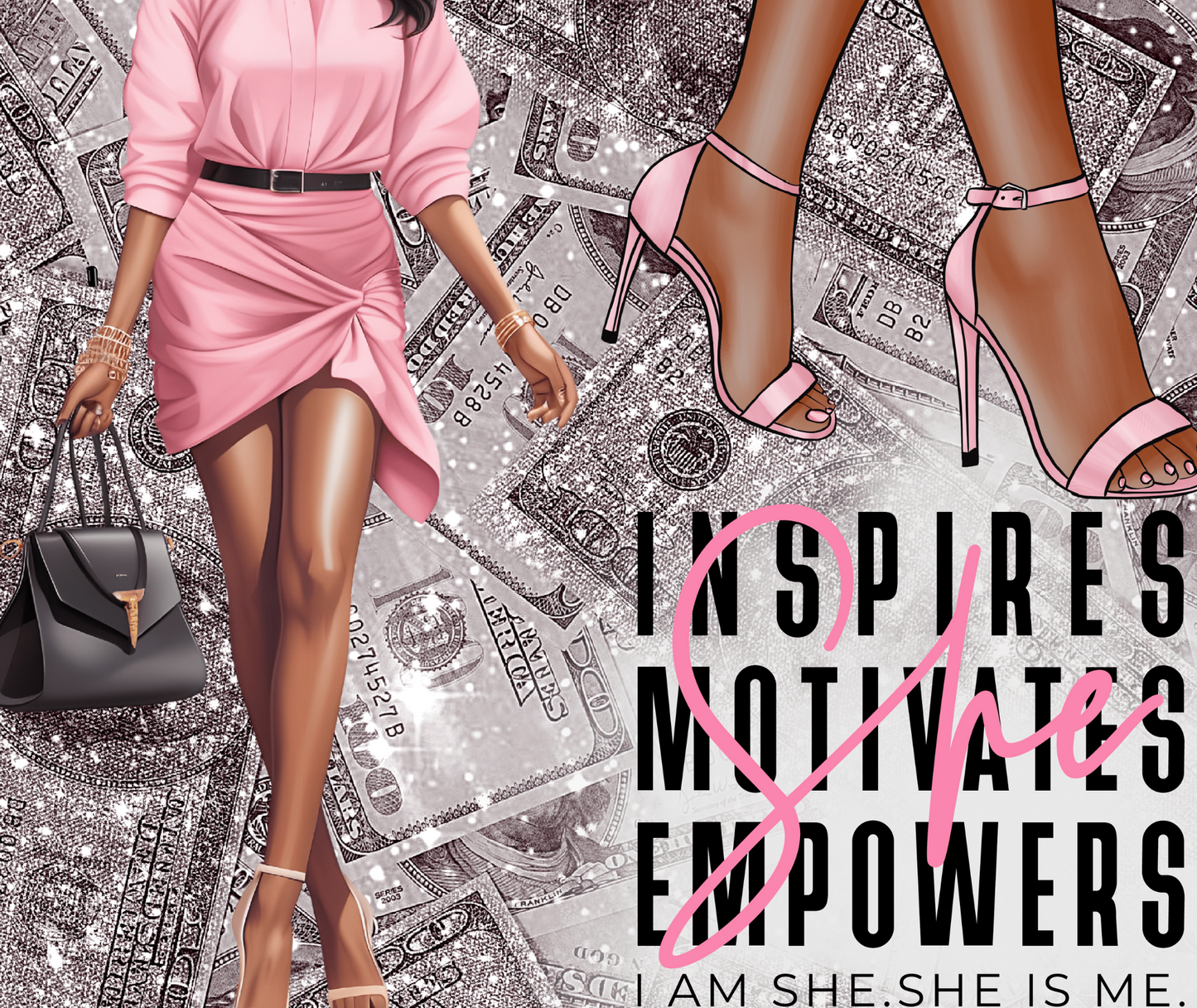 INSPIRE PINK DRESS TUMBLER