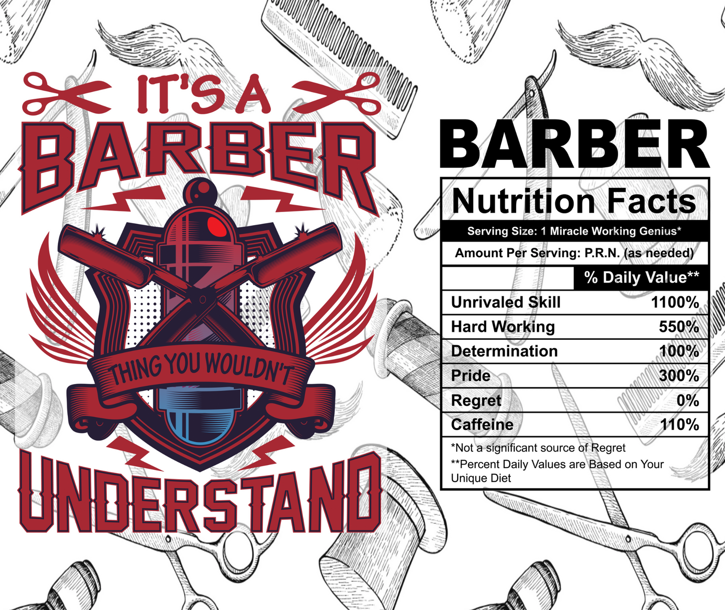 IT'S A BARBER THING TUMBLER
